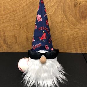 St Louis Cardinals Gnome MLB Baseball Ball Sports Fan Sunglasses Red White blue